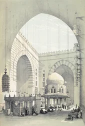 Intérieur de la mosquée du Sultan Hassan, au Caire