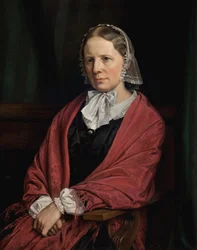 Amalie Elisabeth Freund, née von Würden. Épouse du sculpteur H. E. Freund