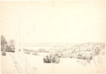 Paysage avec vue sur le lac Skarrit
