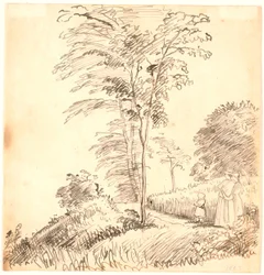 Promenade sur le sentier (peut-être Vedbæk)