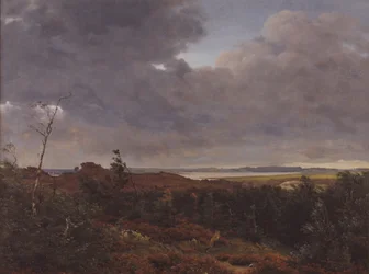 Vue de Frederiksværk depuis la forêt de Tisvilde, Nord de la Zélande