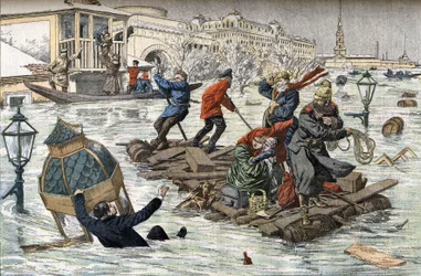 Inondations à Saint-Pétersbourg en 1903