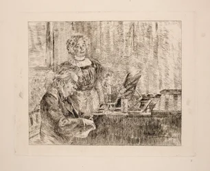 Edvard et Nina Grieg au Piano