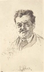 Portrait de Carl Locher, de face
