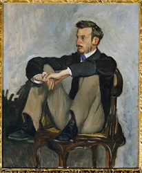 Pierre-Auguste Renoir, peintre (huile sur toile)