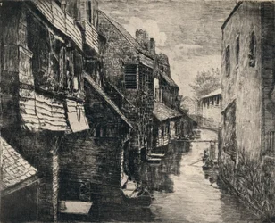 La rivière Bièvre à Gentilly, 1915