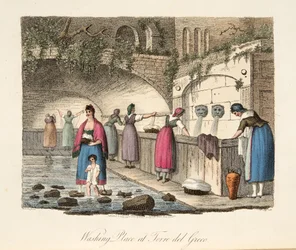 Lavoir à Torre del Greco, de Scènes italiennes, représentant les mœurs, coutumes et divertissements des différents États d
