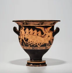 Cratère en cloche à figures rouges attiques, vers 390-370 av. J.-C.