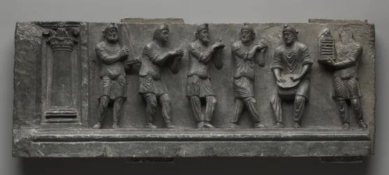 Relief bacchanal, Pakistan, Gandhara, région de Buner, début de la période Kushan (1-320 après J.-C.)