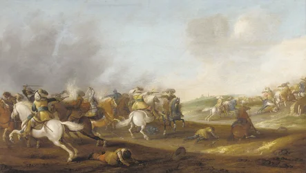 Une escarmouche de cavalerie