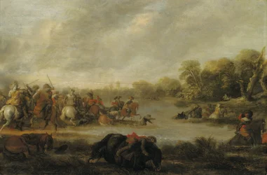 Escarmouche de cavalerie près d