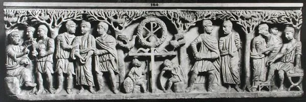 Sarcophage chrétien, scènes de la vie du Christ
