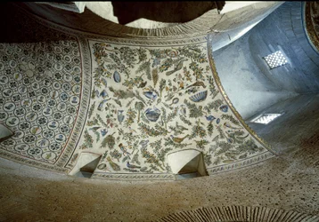 Art paléochrétien : scène de récolte (détail)
