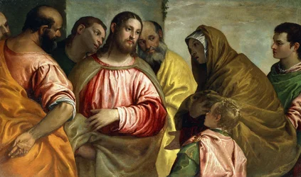Le Christ et la veuve de Naïm, vers 1550-55 (huile sur toile)
