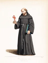Costume clérical : un moine franciscain