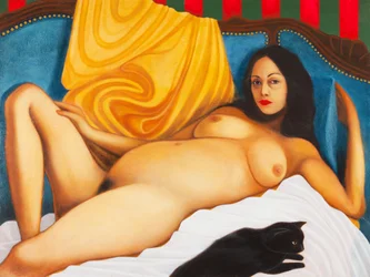 Barbara et le torero, 2016 (huile sur panneau de bois)