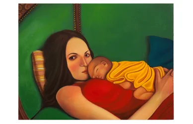 Mythologica n°10 : Achille, 2025 (huile sur panneau de bois)