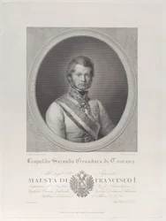 Portrait ovale de Léopold II, Grand-Duc de Toscane, 1833