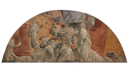 Le Déluge et les eaux se retirant, vers 1440
