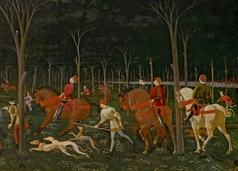 La Chasse dans la forêt (détail)