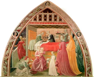 La naissance de la Vierge. Les sages-femmes s