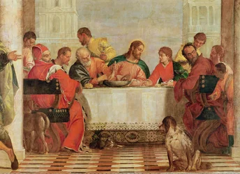 Le festin dans la maison de Lévi (détail)