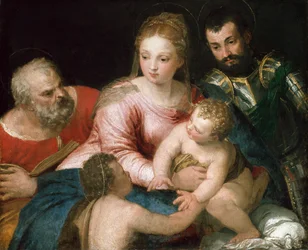 La Sainte Famille avec le jeune Saint Jean-Baptiste et Saint Georges, début des années 1550