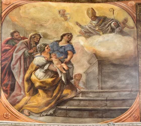 Fresques représentant la vie de Saint Cataldo