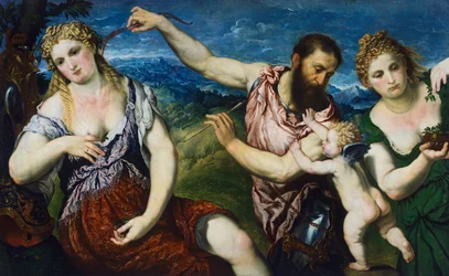 Allégorie avec Mars, Vénus, Flore et Cupidon, c.1560