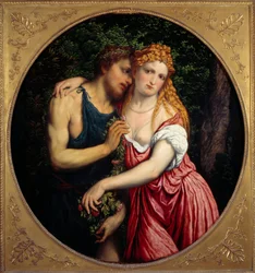 Daphnis et Chloé. Représentation mythologique d