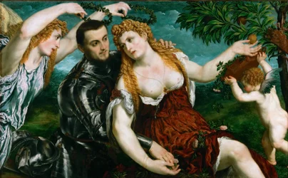 Allemand : Allegorie (Mars, Venus, Victoria und Cupido) Allegory (Mars, Venus, Victoria and Cupido)