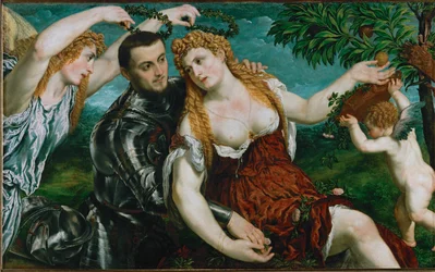 Vénus et Mars couronnés par la Victoire (peinture sur toile)