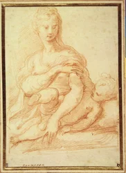La Vierge jouant avec l
