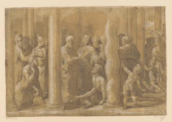 Saints Pierre et Jean guérissant un infirme
