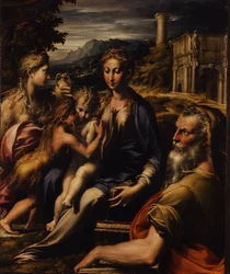 Madone et Enfant avec Saint Madonna di San Zaccaria, c.1535