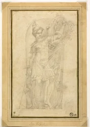 Minerva (ou Bellona) dans une niche