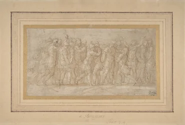 Guerriers romains ou grecs célébrant après une victoire, 1503-40