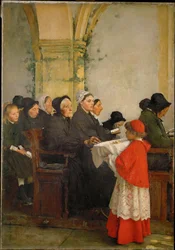 Le pain benit (huile sur toile)