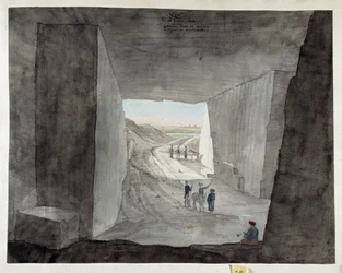 Égypte. Vue intérieure d
