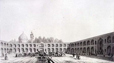 Le Caravanserail Shah Sultan-Hussein, Ispahan, planche 32 de 