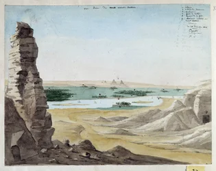 Vue prise du Mont Kattan. Égypte. 1818