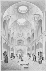 Bazaar Adji Seid Hussein, à Kashan, de 