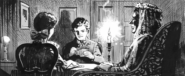 Illustration pour Les grandes espérances de Charles Dickens (plume et encre)