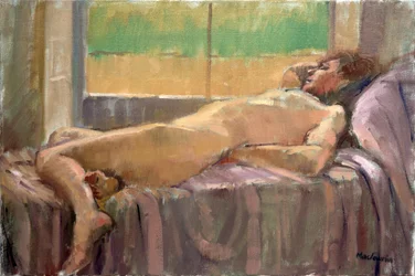 Nu couché (huile sur toile)