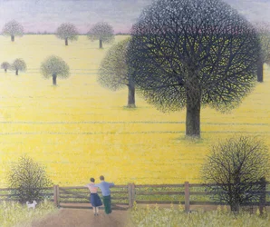 All That Yellow (huile sur carton)