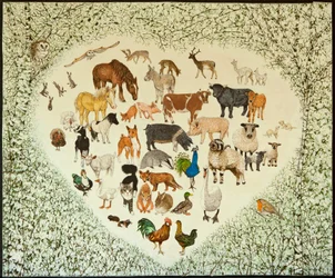Au cœur de tout, 2013 (acrylique sur calicot)