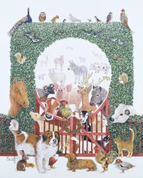 Paix et bonne volonté (huile sur toile)