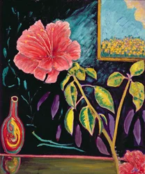 Hibiscus avec vase