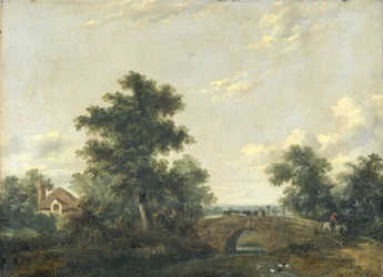 Paysage avec pont