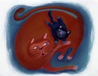 Chat et son chaton